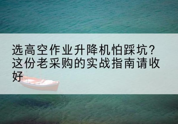 金林高空作业升降机厂家推荐-选高空作业升降机怕踩坑？这份老采购的实战指南请收好